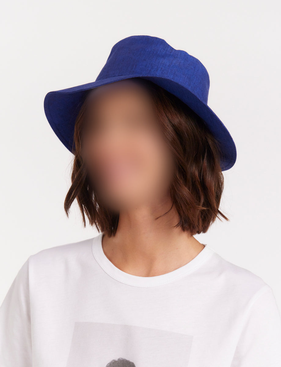 23qty RELIQUAT 35€ 0%  / Bob Andres en lin - Blue Navy