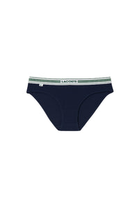 Culotte stretch ceinture rayée - Marine
