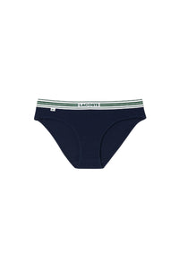 Culotte stretch ceinture rayée - Marine