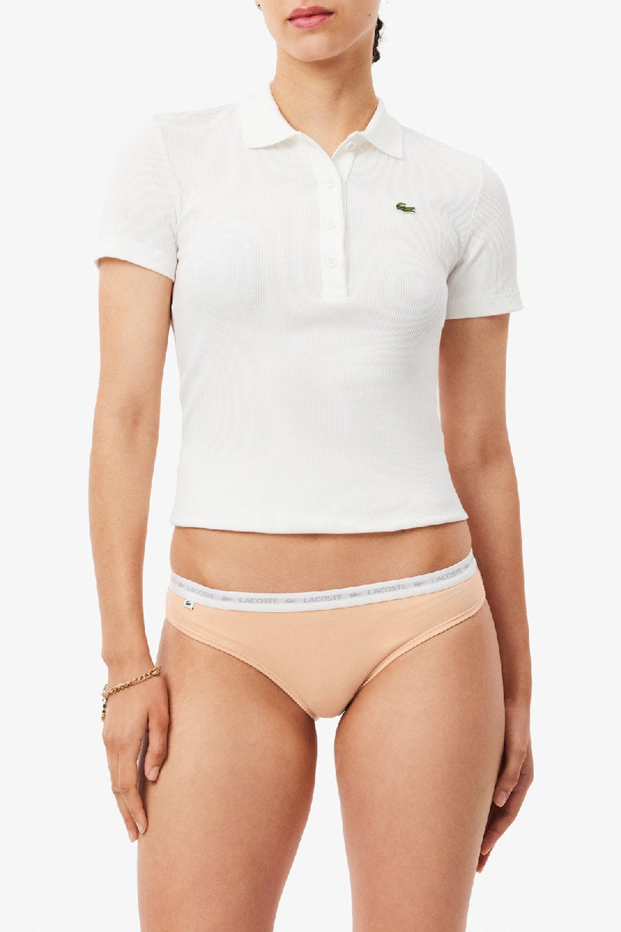 Set of 3 stretch knickers - Biscuit & Blanc Black