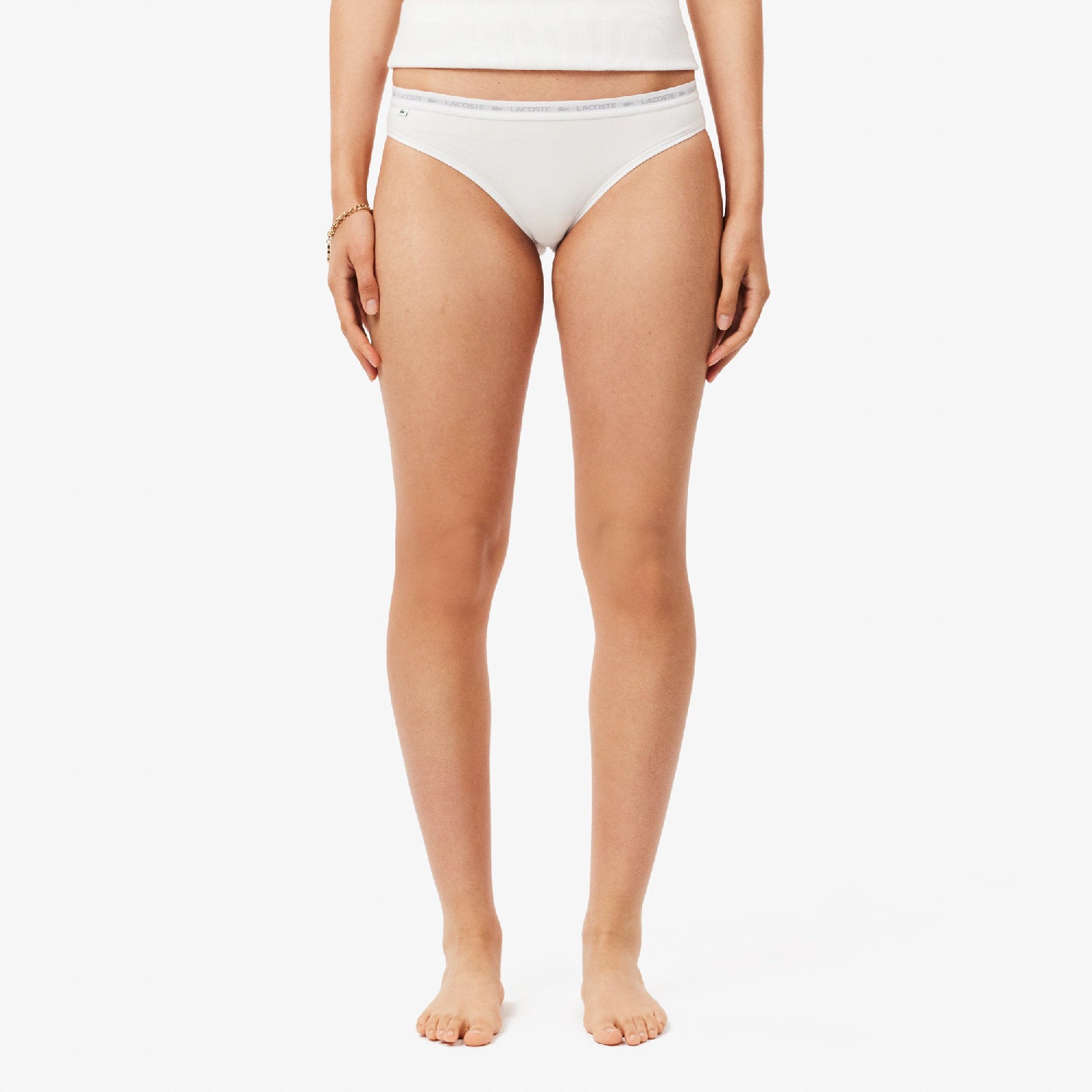 Set of 3 stretch knickers - Biscuit & Blanc Black