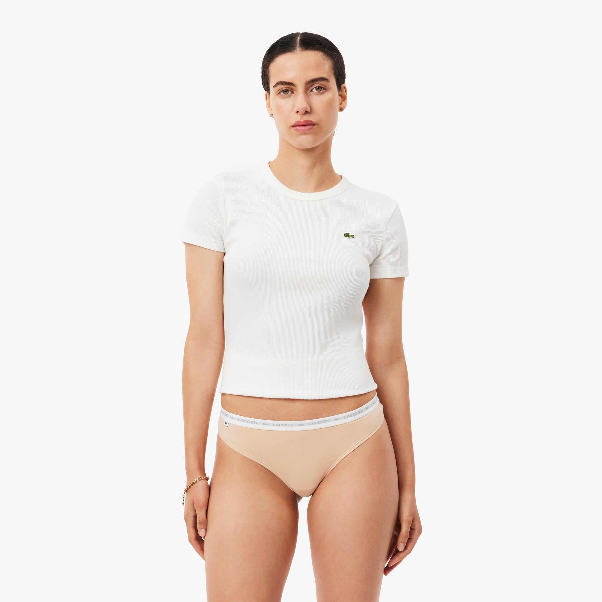 String Underwear - Biscuit & Blanc-Noir