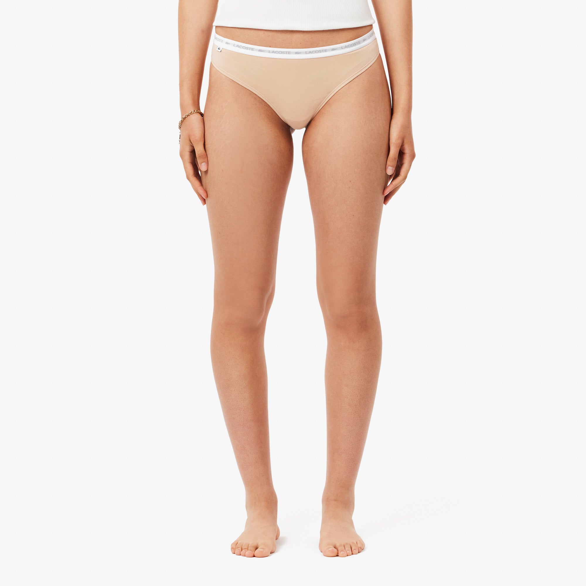String Underwear - Biscuit & Blanc-Noir
