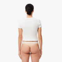 String Underwear - Biscuit & Blanc-Noir
