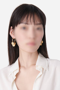 Junon wool earrings - Gold