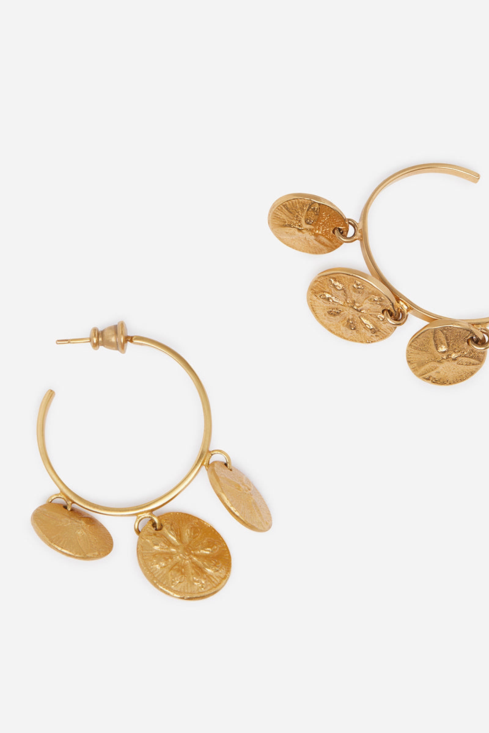 Junon wool earrings - Gold