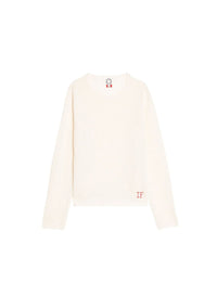 1qty RELIQUAT 75€ 100%  / Pull col rond Angelina en lin - Ecru