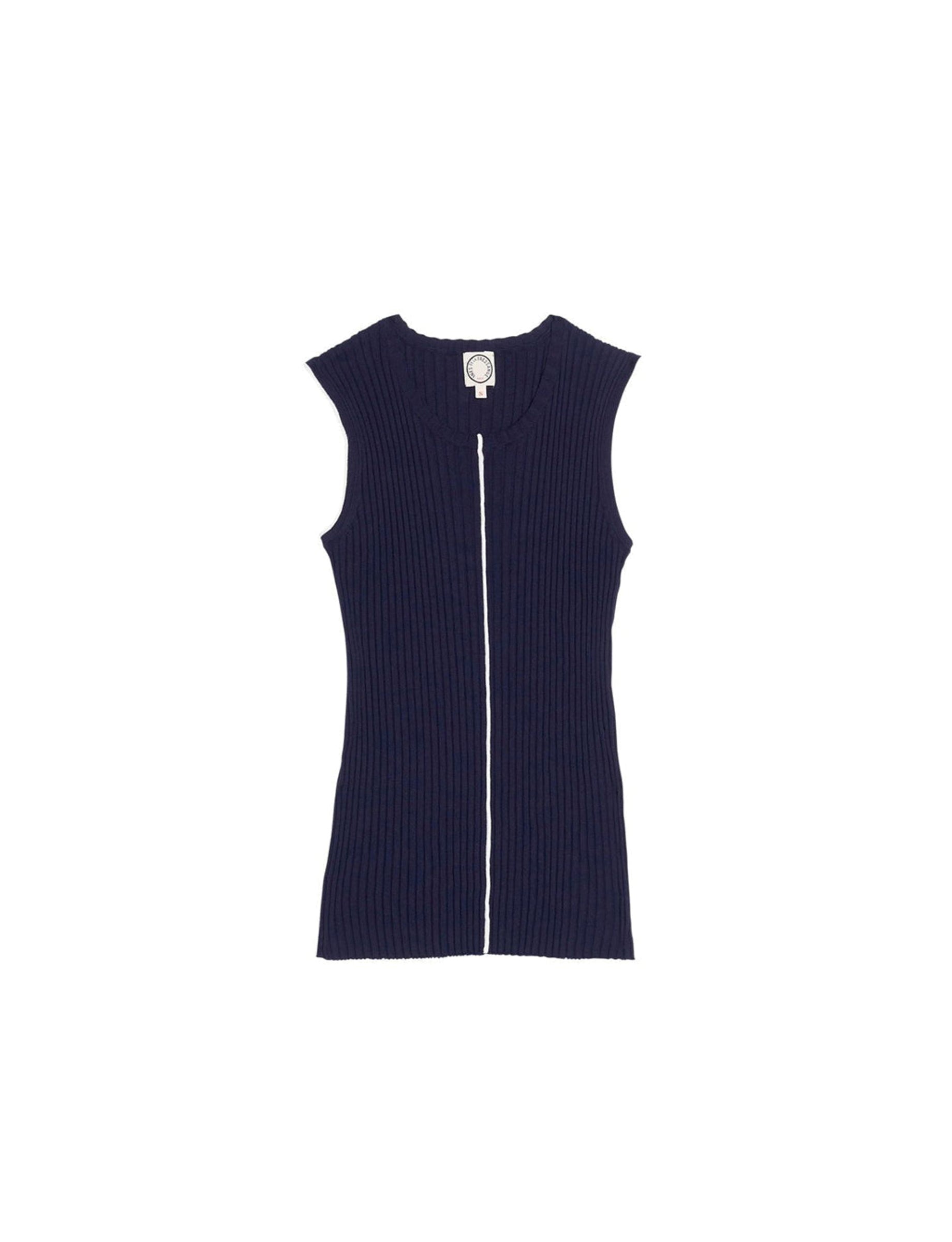2qty RELIQUAT 50€ 42,9%  / Débardeur côtelé Léonie - Blue Navy