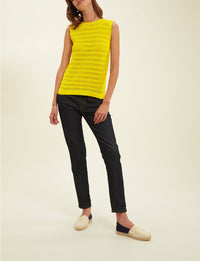 16qty RELIQUAT 50€ 4,5%  / Débardeur Clovis en crochet - Yellow