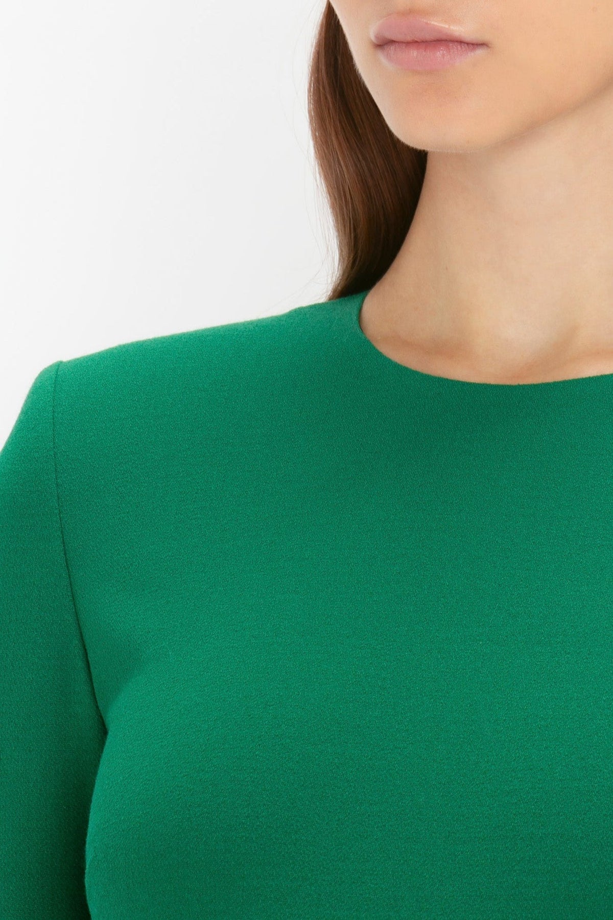 Long Sleeve Claude Midi Dress - Viridian