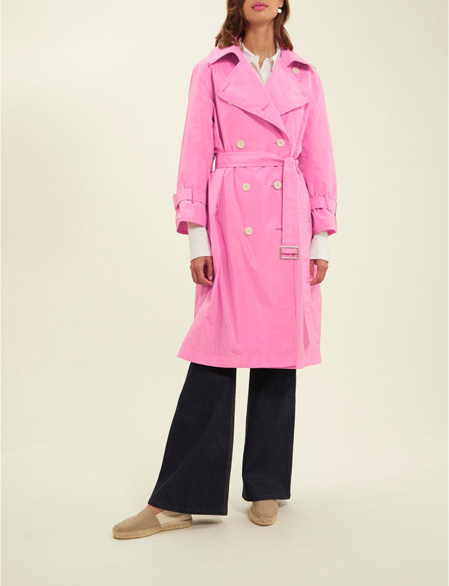 3qty RELIQUAT 150€ 0%  / Trench-coat Blake ceinturé - Pink