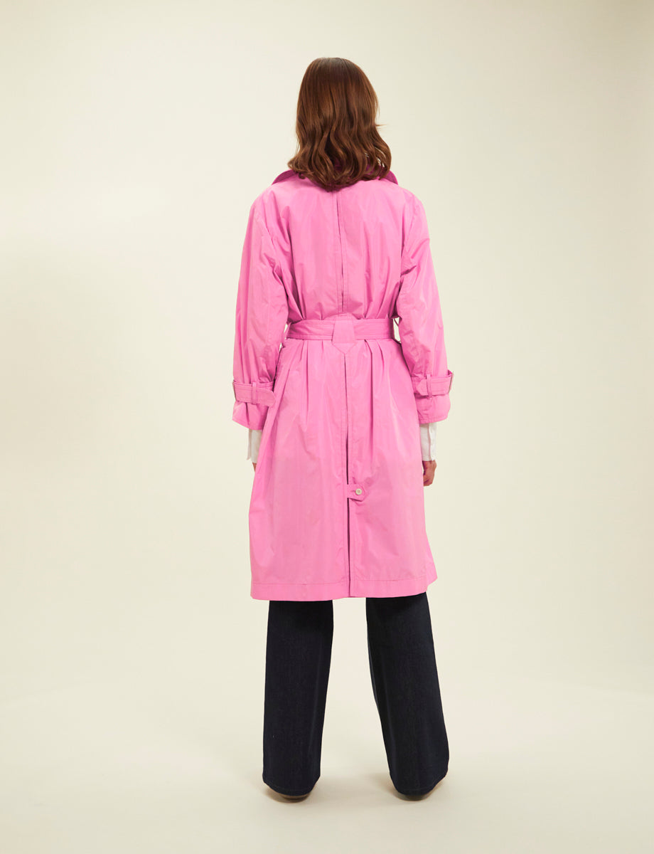 3qty RELIQUAT 150€ 0%  / Trench-coat Blake ceinturé - Pink