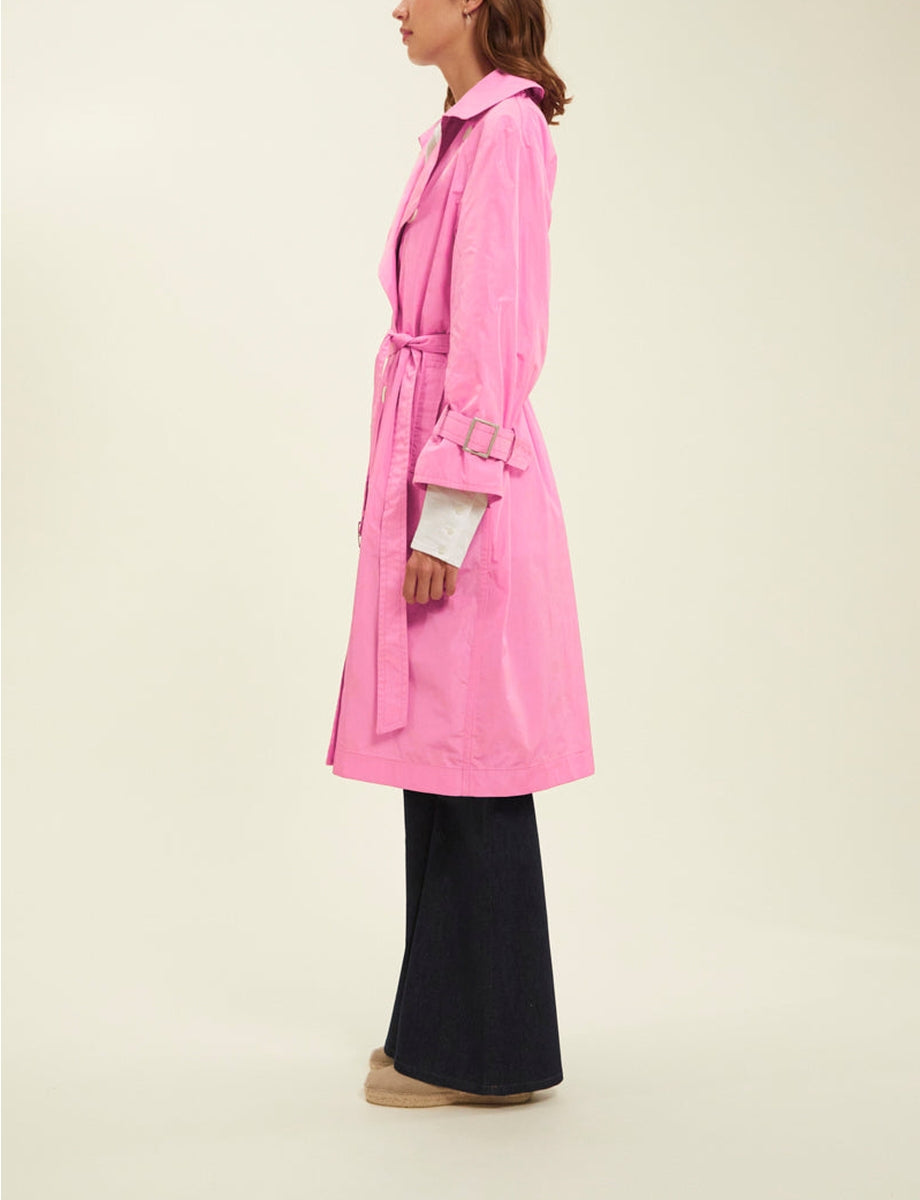 3qty RELIQUAT 150€ 0%  / Trench-coat Blake ceinturé - Pink