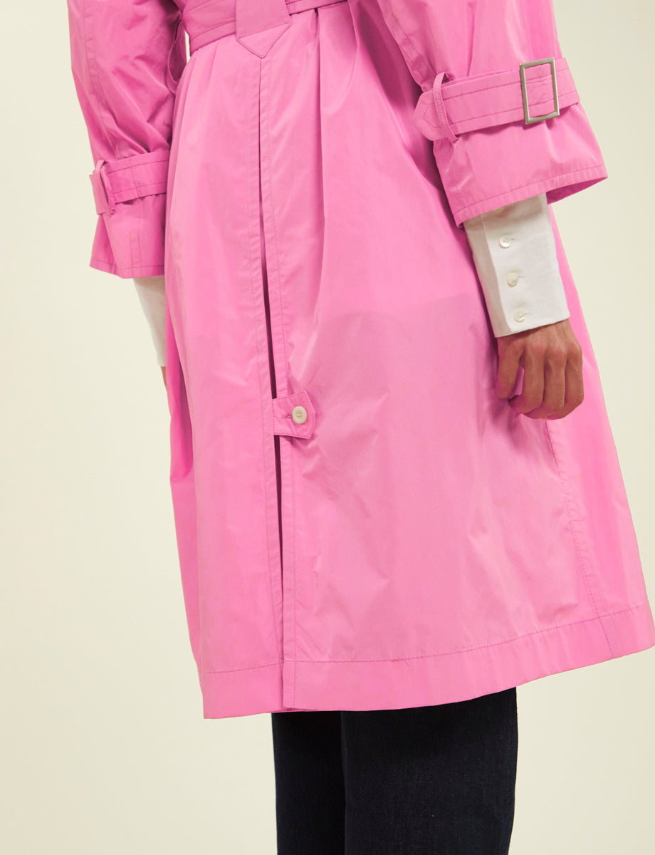 3qty RELIQUAT 150€ 0%  / Trench-coat Blake ceinturé - Pink