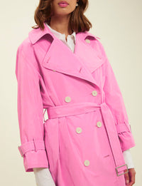 3qty RELIQUAT 150€ 0%  / Trench-coat Blake ceinturé - Pink