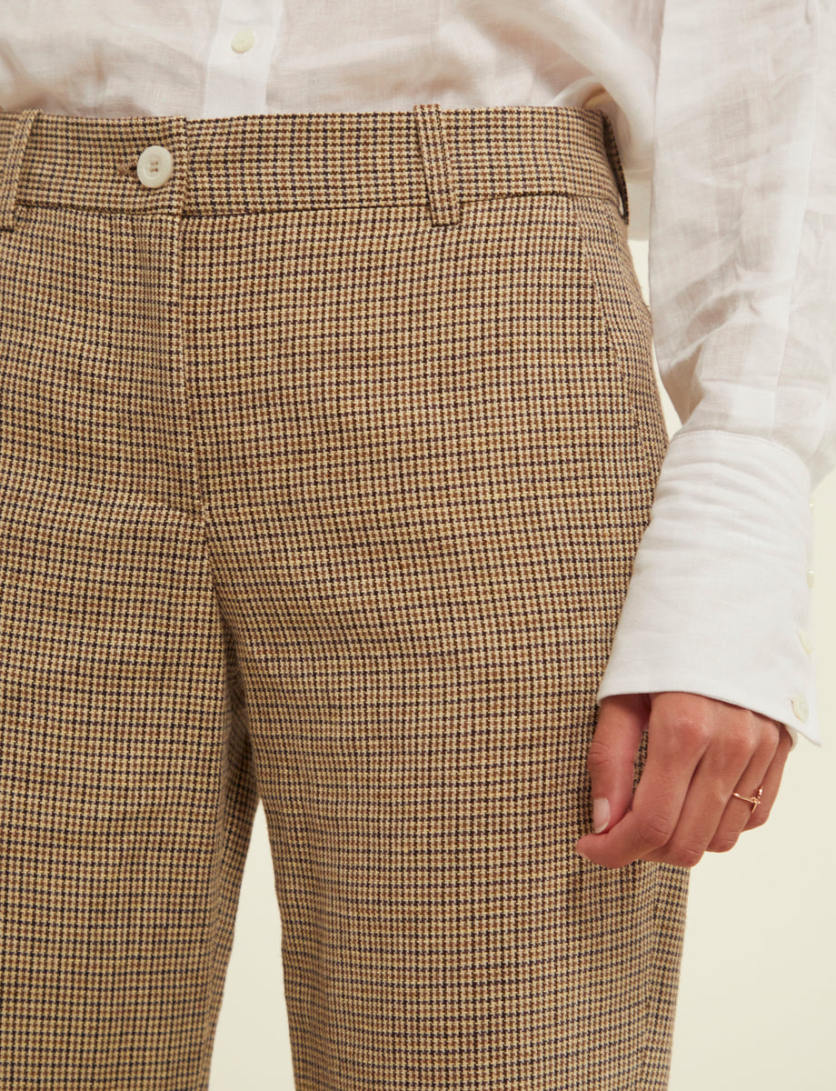 4qty RELIQUAT 75€ 40%  / Pantalon droit Francisco en lin - Multicolor