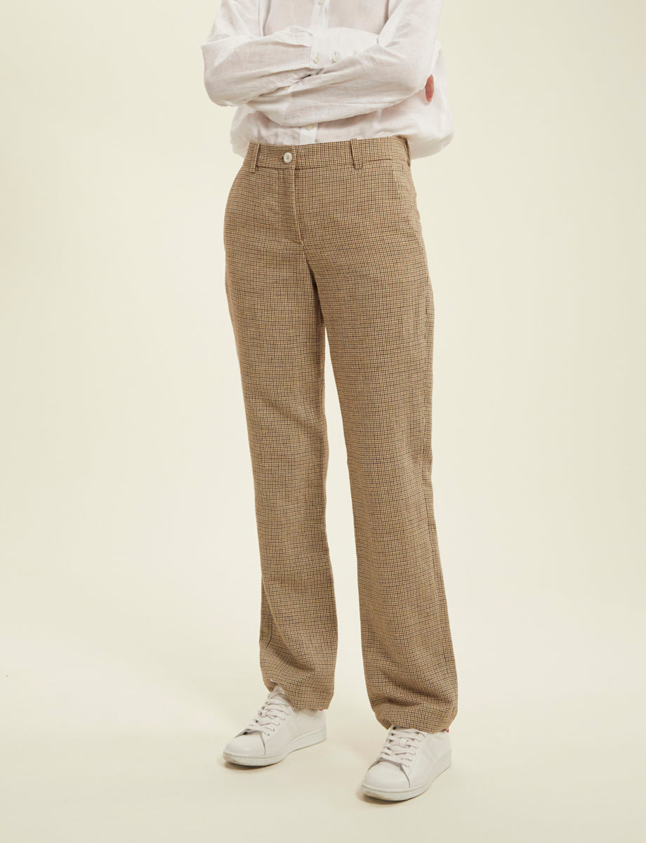 4qty RELIQUAT 75€ 40%  / Pantalon droit Francisco en lin - Multicolor