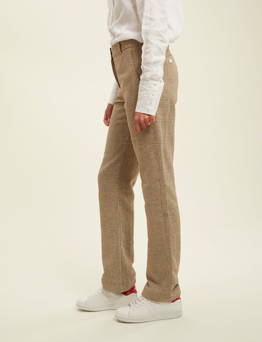 4qty RELIQUAT 75€ 40%  / Pantalon droit Francisco en lin - Multicolor