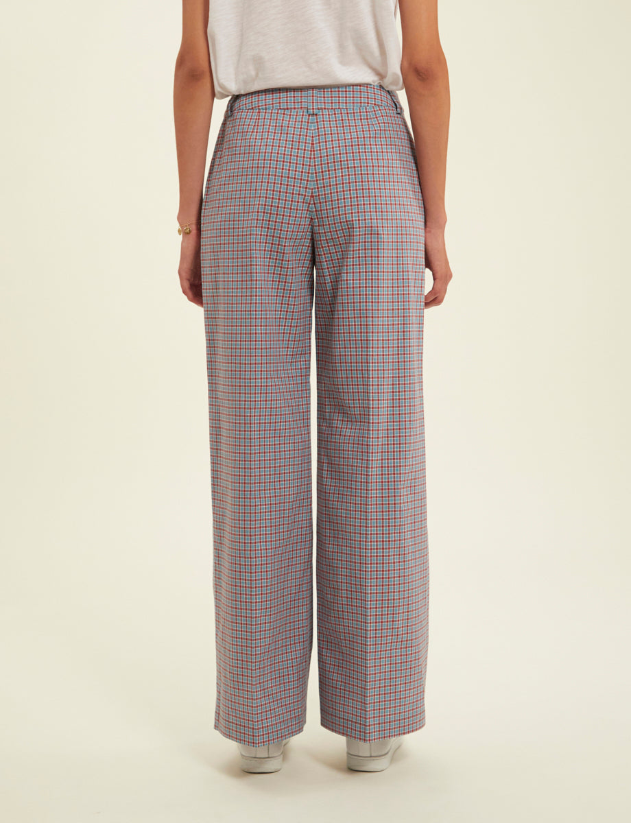 6qty RELIQUAT 75€ 16,7%  / Pantalon droit Luciano - Turquoise Multicolor
