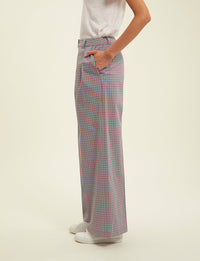 6qty RELIQUAT 75€ 16,7%  / Pantalon droit Luciano - Turquoise Multicolor