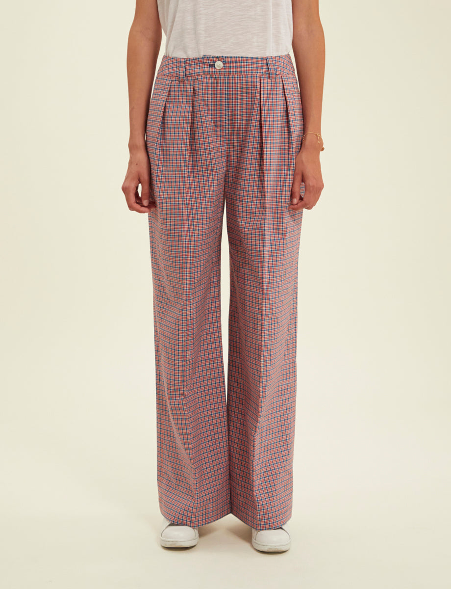 3qty RELIQUAT 75€ 16,7%  / Pantalon droit Luciano - Red Multicolor