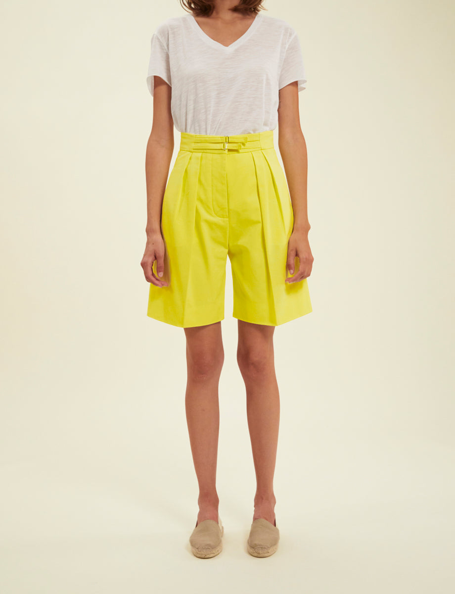32qty RELIQUAT 65€ 0%  / Short taille haute Prune - Yellow