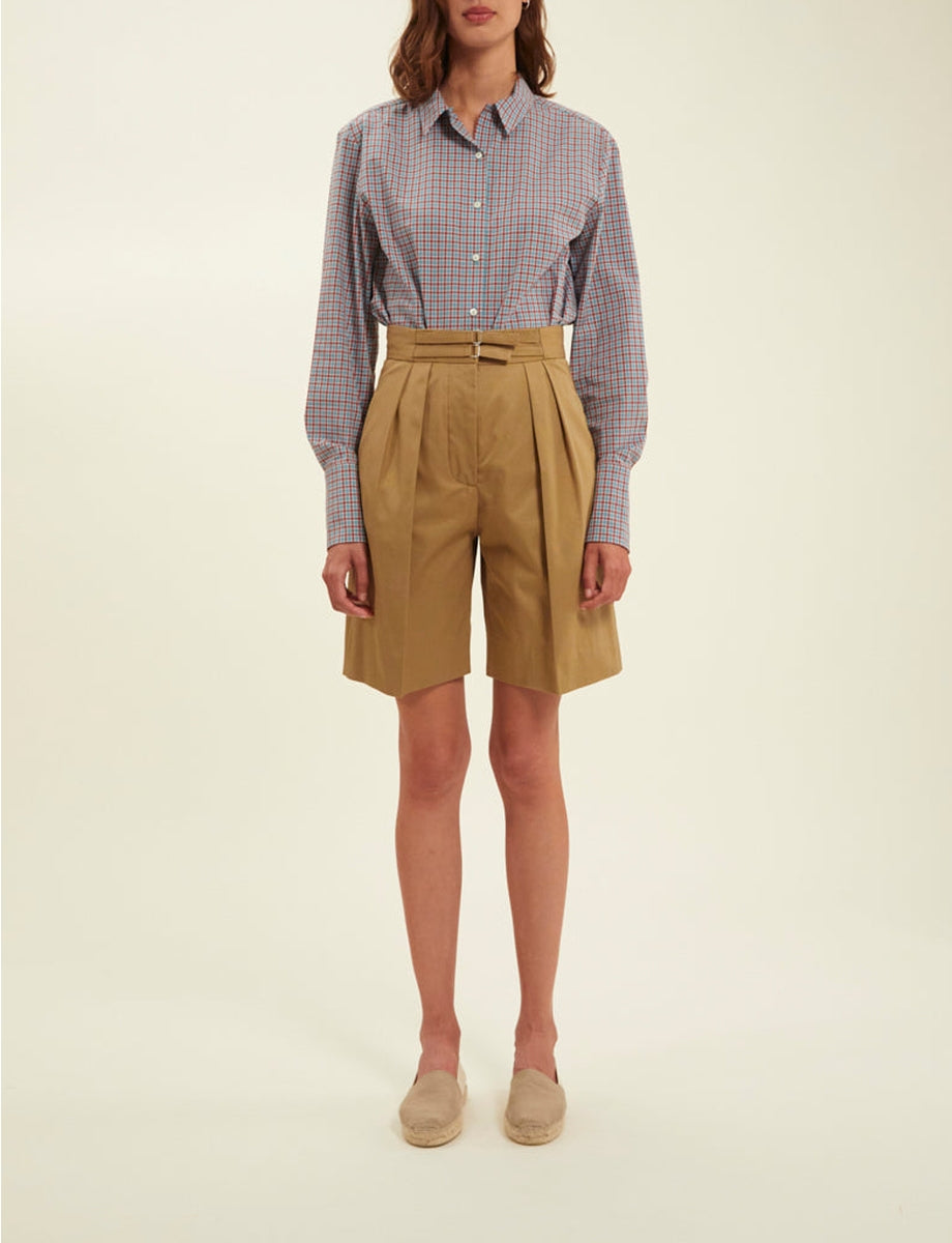 24qty RELIQUAT 65€ 11,9%  / Short taille haute Prune - Khaki