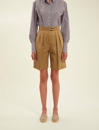 24qty RELIQUAT 65€ 11,9%  / Short taille haute Prune - Khaki