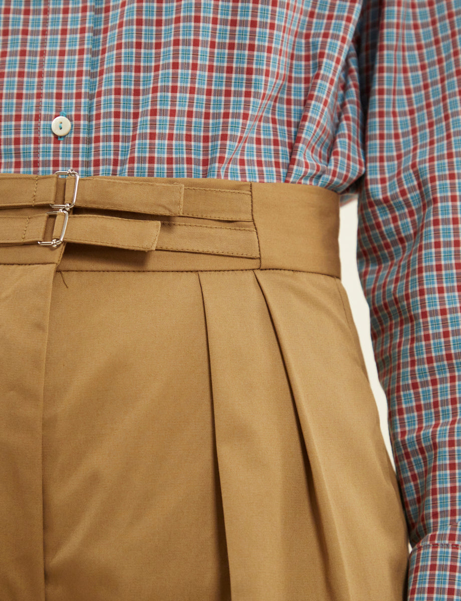 24qty RELIQUAT 65€ 11,9%  / Short taille haute Prune - Khaki
