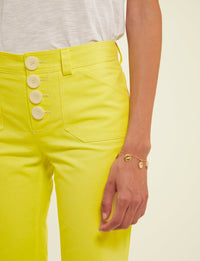 1qty RELIQUAT 75€ 0%  / Pantalon flare Charlotte - Yellow