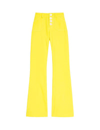 1qty RELIQUAT 75€ 0%  / Pantalon flare Charlotte - Yellow