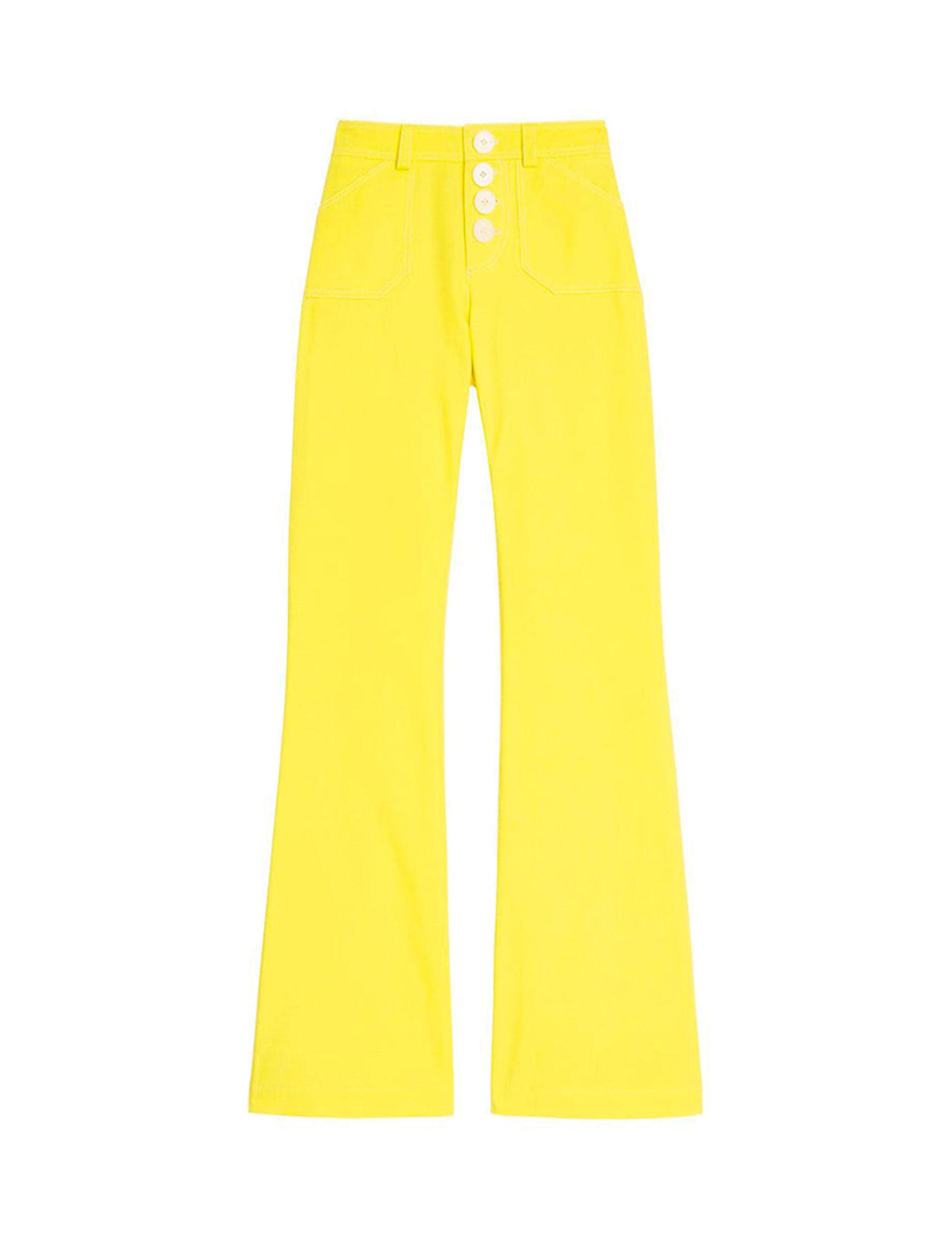 1qty RELIQUAT 75€ 0%  / Pantalon flare Charlotte - Yellow