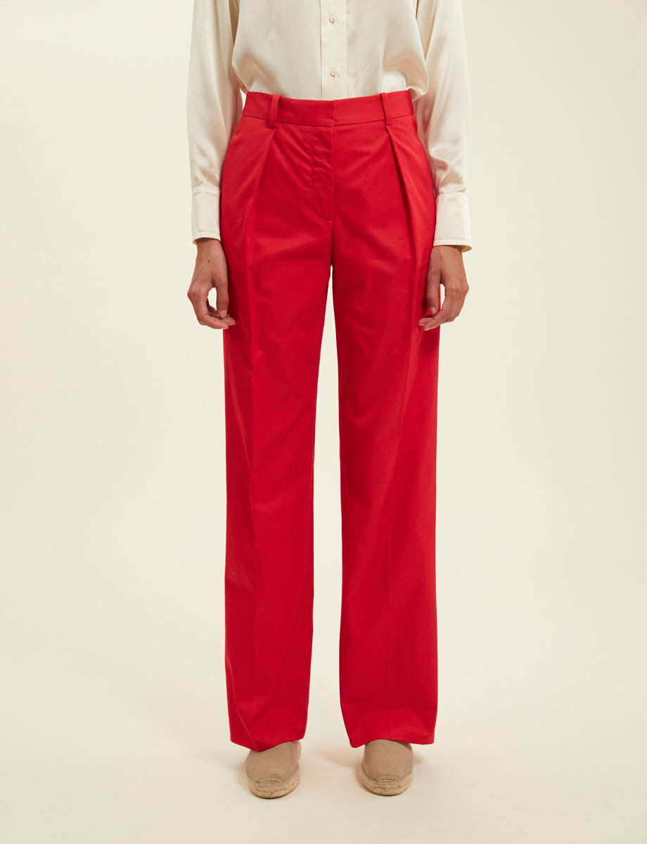 7qty RELIQUAT 75€ 11,1%  / Pantalon Hector à pinces - Red Ferrari