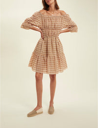 1qty RELIQUAT 90€ 100%  / Robe courte Palmina - Red Multicolor