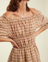 1qty RELIQUAT 90€ 100%  / Robe courte Palmina - Red Multicolor