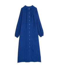 1qty RELIQUAT 120€ 0%  / Robe longue Mirabelle en lin - Blue Navy