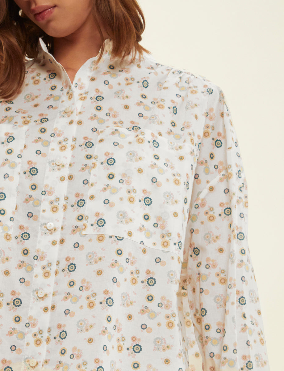 4qty RELIQUAT 95€ 0%  / Chemise oversize Adamo - Pink Primavera