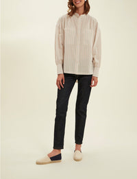 12qty RELIQUAT 95€ 6,7%  / Chemise oversize Adamo - Ecru Multicolor