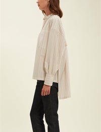 12qty RELIQUAT 95€ 6,7%  / Chemise oversize Adamo - Ecru Multicolor