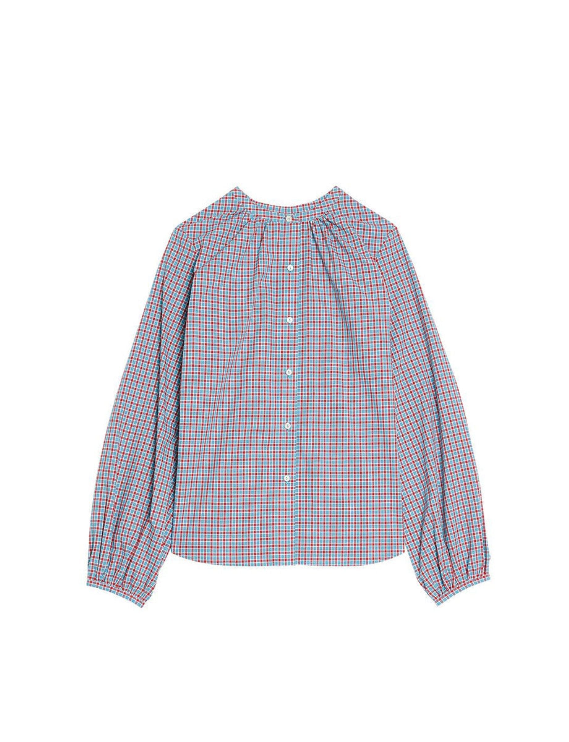 12qty RELIQUAT 95€ 0%  / Chemise boufante Josephine - Turquoise Multicolor
