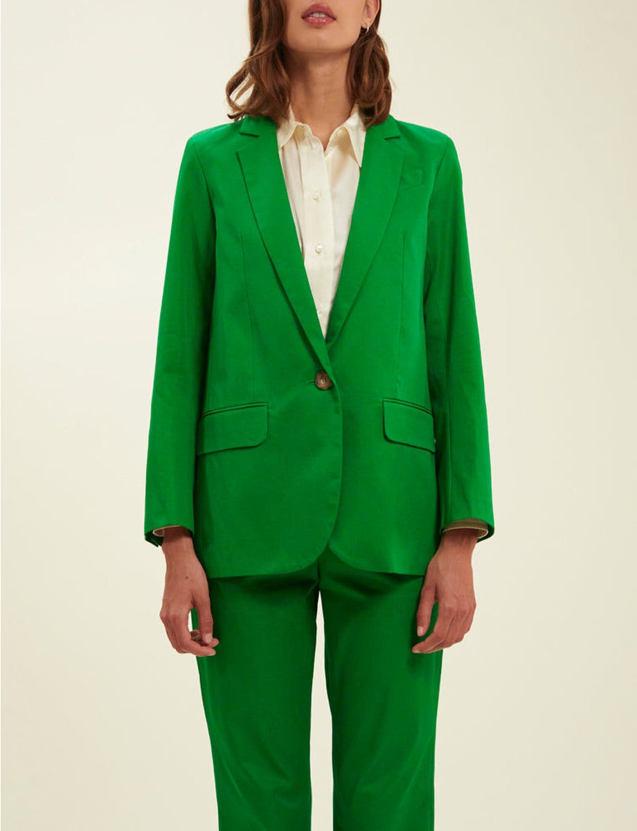 1qty RELIQUAT 120€ 0%  / Blazer Bruna à revers - Green Prairie