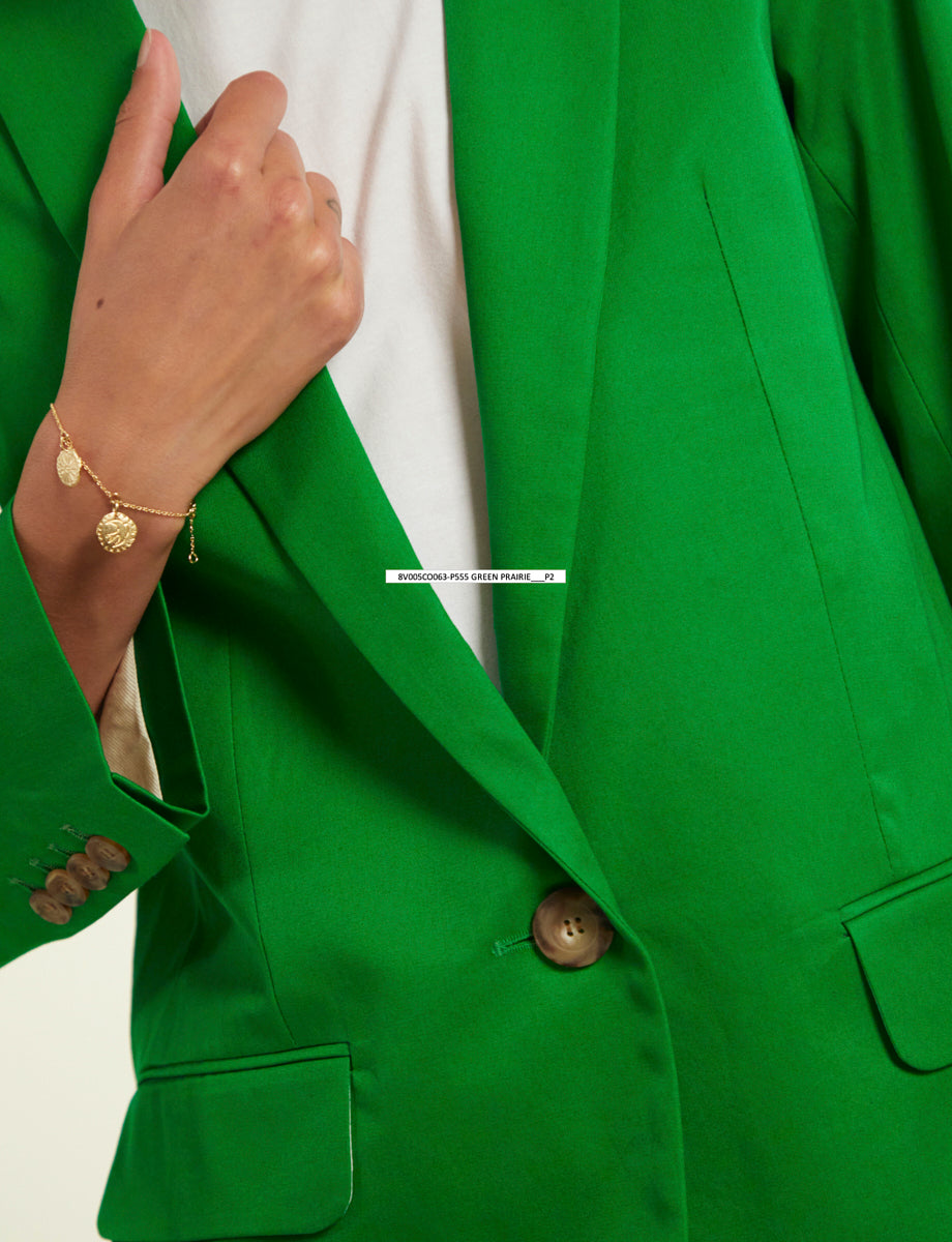 1qty RELIQUAT 120€ 0%  / Blazer Bruna à revers - Green Prairie