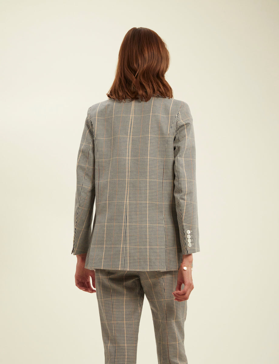 1qty RELIQUAT 120€ 0%  / Blazer Bruna à revers - Blue White Red