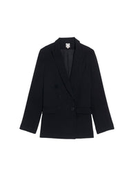 1qty RELIQUAT 120€ 100%  / Blazer croisé Ezio - Black