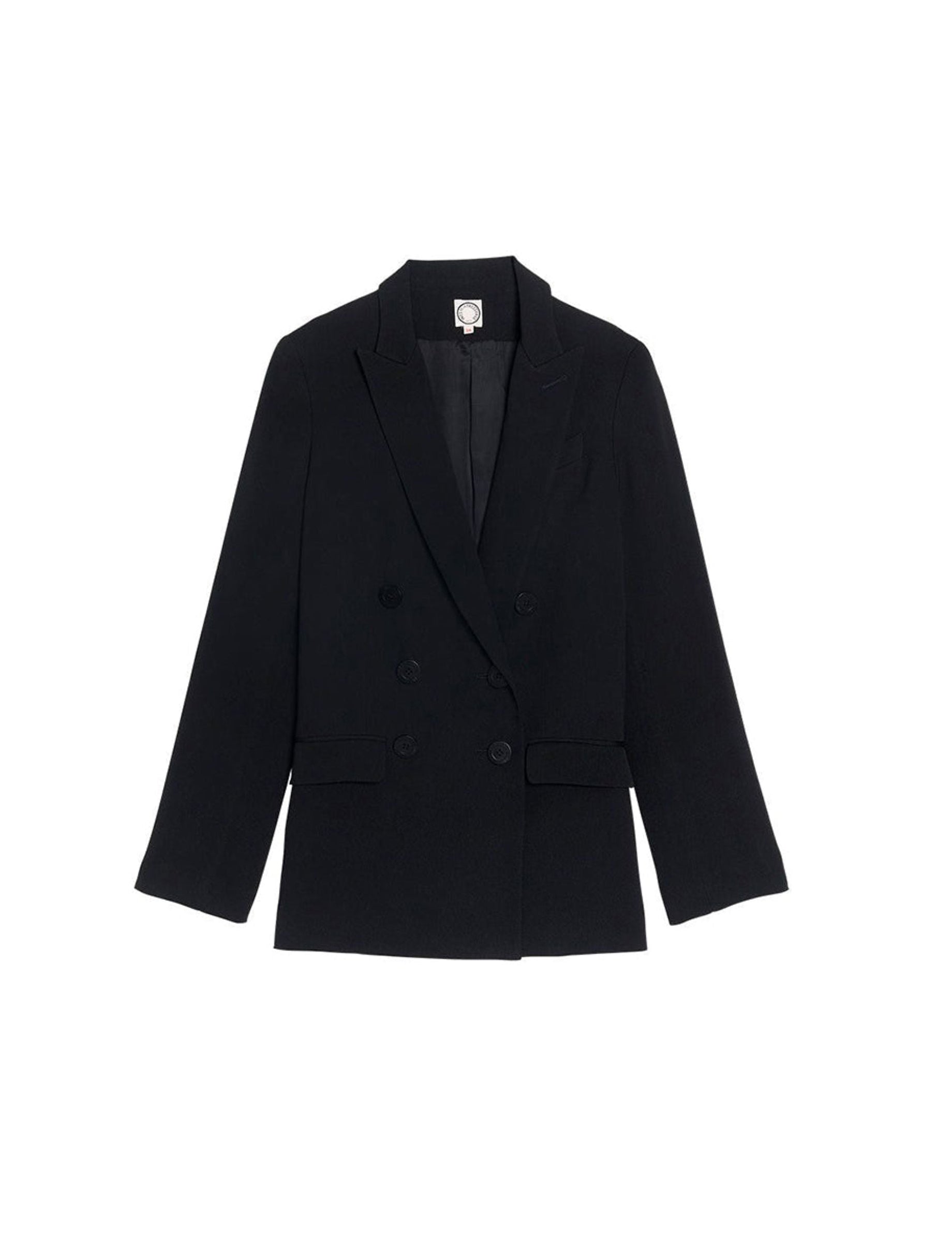 1qty RELIQUAT 120€ 100%  / Blazer croisé Ezio - Black