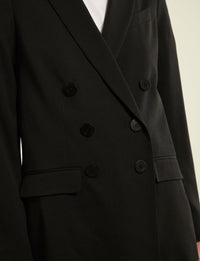 1qty RELIQUAT 120€ 100%  / Blazer croisé Ezio - Black