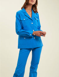2qty RELIQUAT 120€ 0%  / Veste Flipper saharienne ajustée - Blue Cobalt