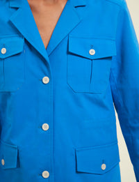 2qty RELIQUAT 120€ 0%  / Veste Flipper saharienne ajustée - Blue Cobalt