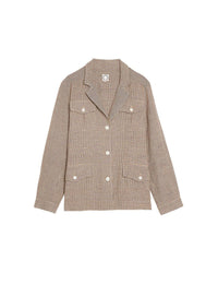 1qty RELIQUAT 120€ 100%  / Veste Flipper saharienne en lin - Multicolor