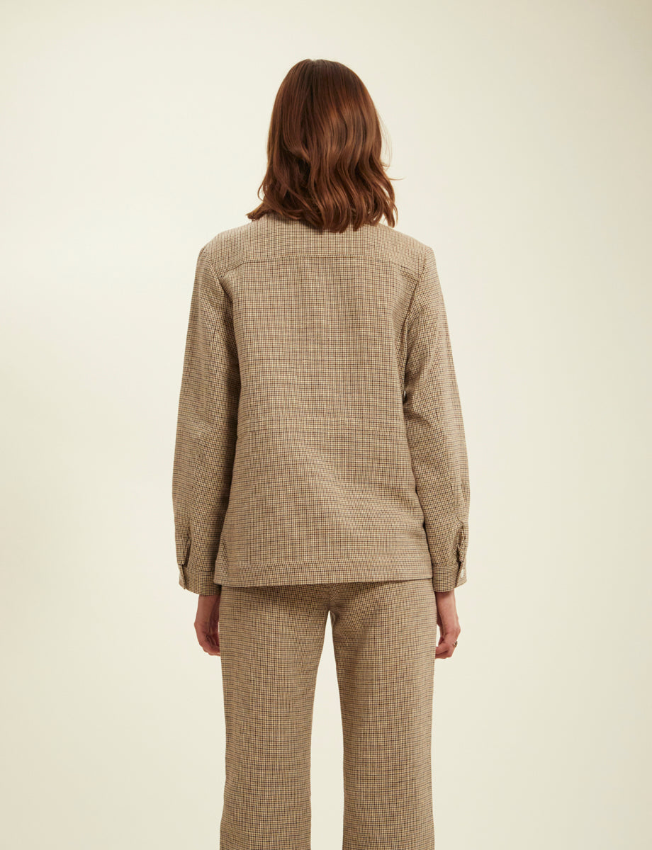 1qty RELIQUAT 120€ 100%  / Veste Flipper saharienne en lin - Multicolor